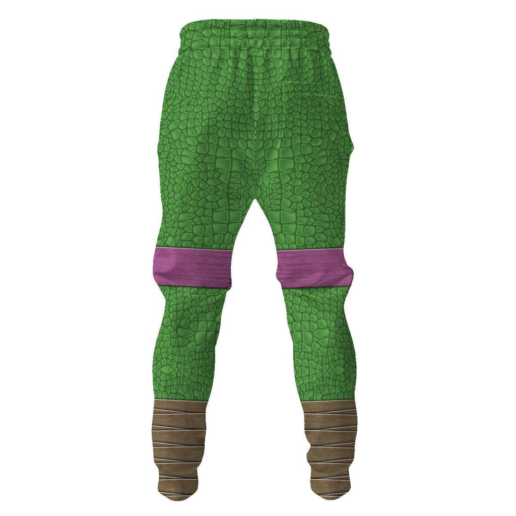 Gearhomie Donatello Ninja Turtles Costume Hoodie Sweatshirt T-Shirt ZipHoodie Sweatpants - Gearhomie.com