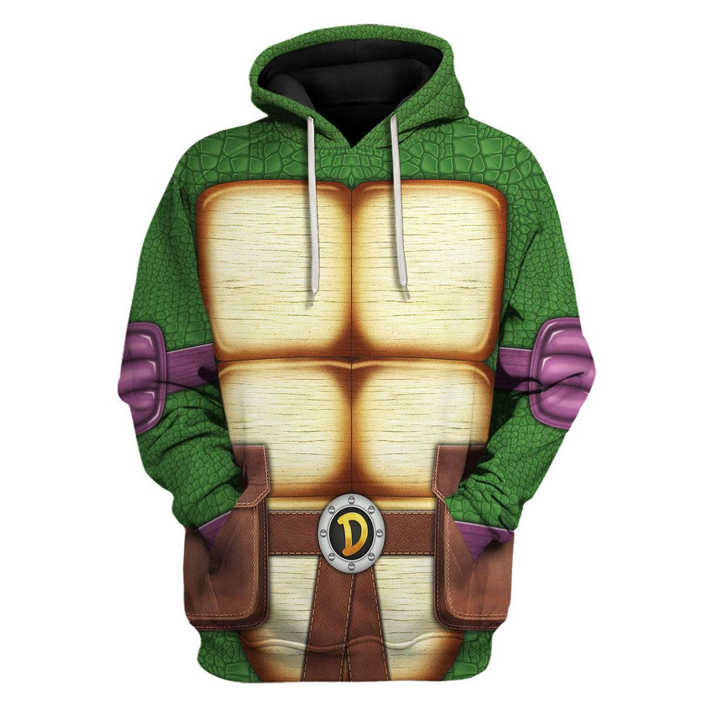 Gearhomie Donatello Ninja Turtles Costume Hoodie Sweatshirt T-Shirt ZipHoodie Sweatpants - Gearhomie.com