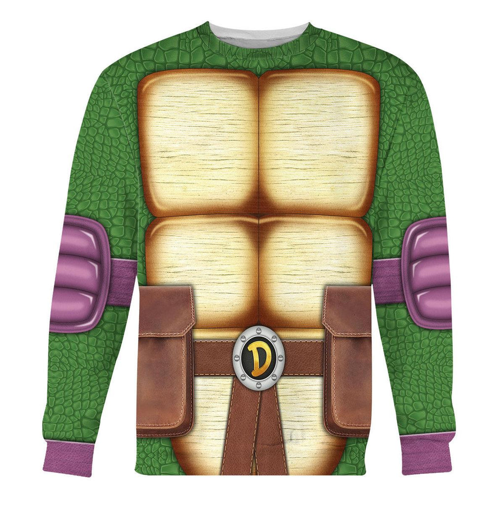 Gearhomie Donatello Ninja Turtles Costume Hoodie Sweatshirt T-Shirt ZipHoodie Sweatpants - Gearhomie.com