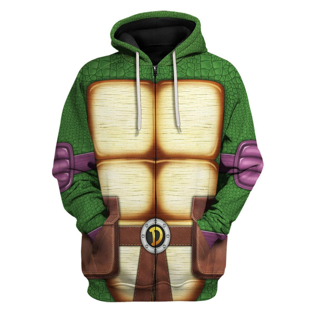 Gearhomie Donatello Ninja Turtles Costume Hoodie Sweatshirt T-Shirt ZipHoodie Sweatpants - Gearhomie.com