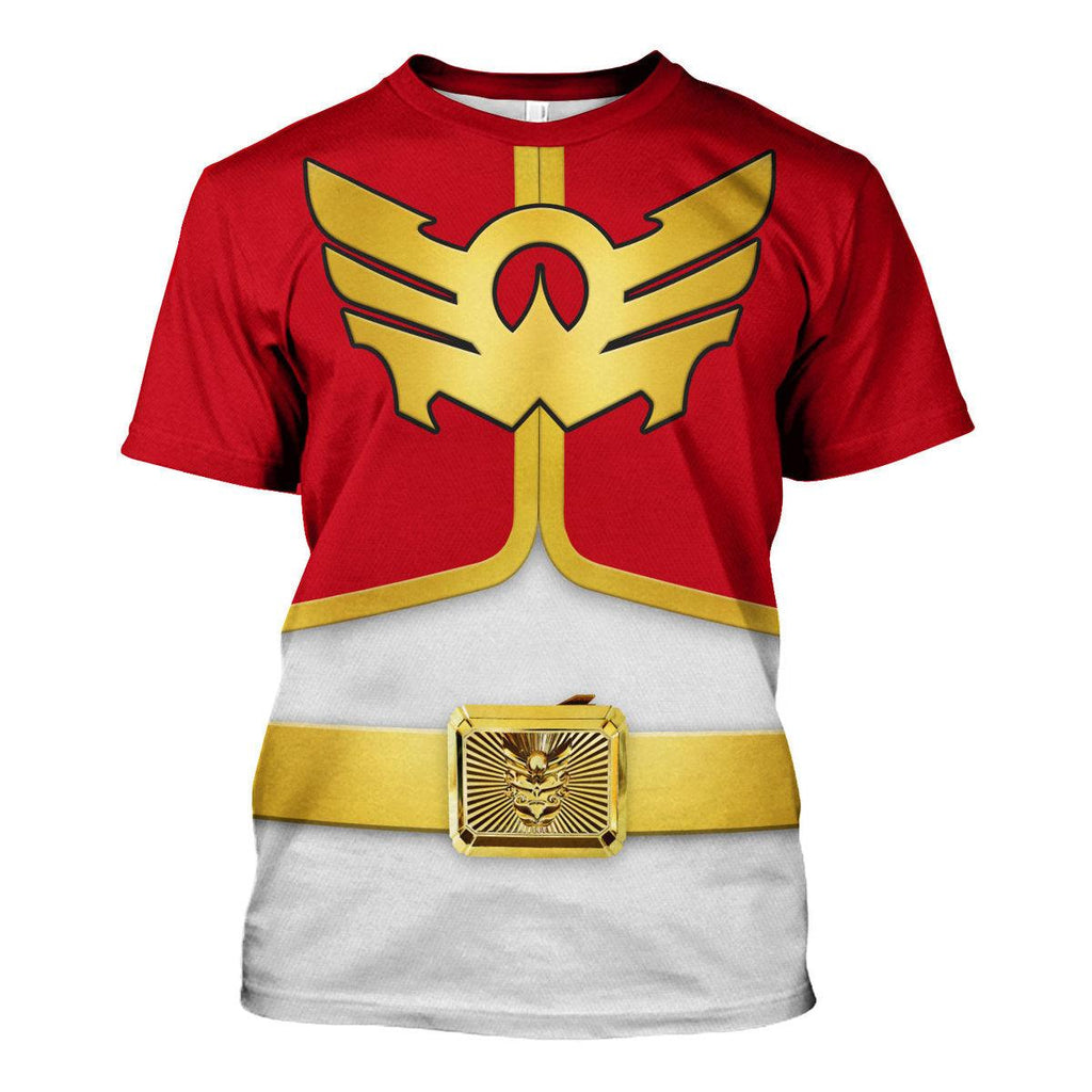 Gearhomie Megaforce Red Ranger Hoodies Sweatshirt T-shirt Hawaiian Sweatpants - Gearhomie.com
