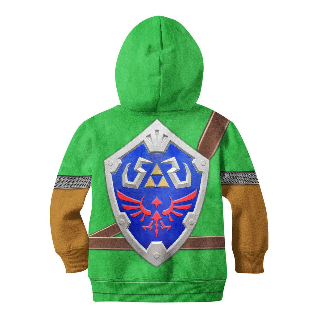 Link Iconic Shield Kid Tops Hoodie Sweatshirt T-Shirt - Gearhomie.com