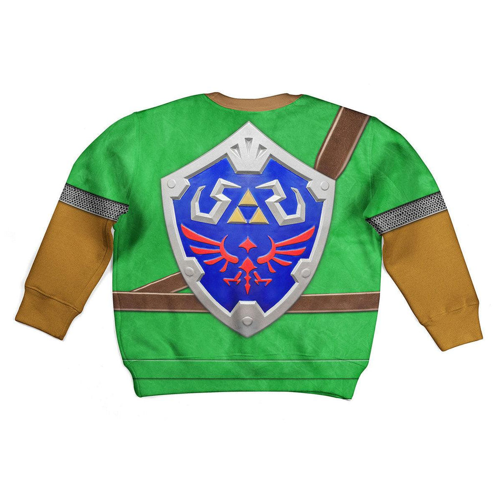 Link Iconic Shield Kid Tops Hoodie Sweatshirt T-Shirt - Gearhomie.com