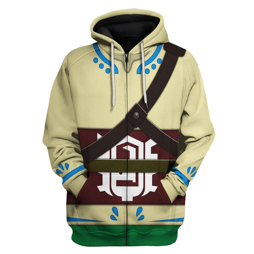 Skyloft Uniform - Skyward Sword Link Attire Unisex Hoodie Sweatshirt T-shirt Sweatpants Cosplay - Gearhomie.com