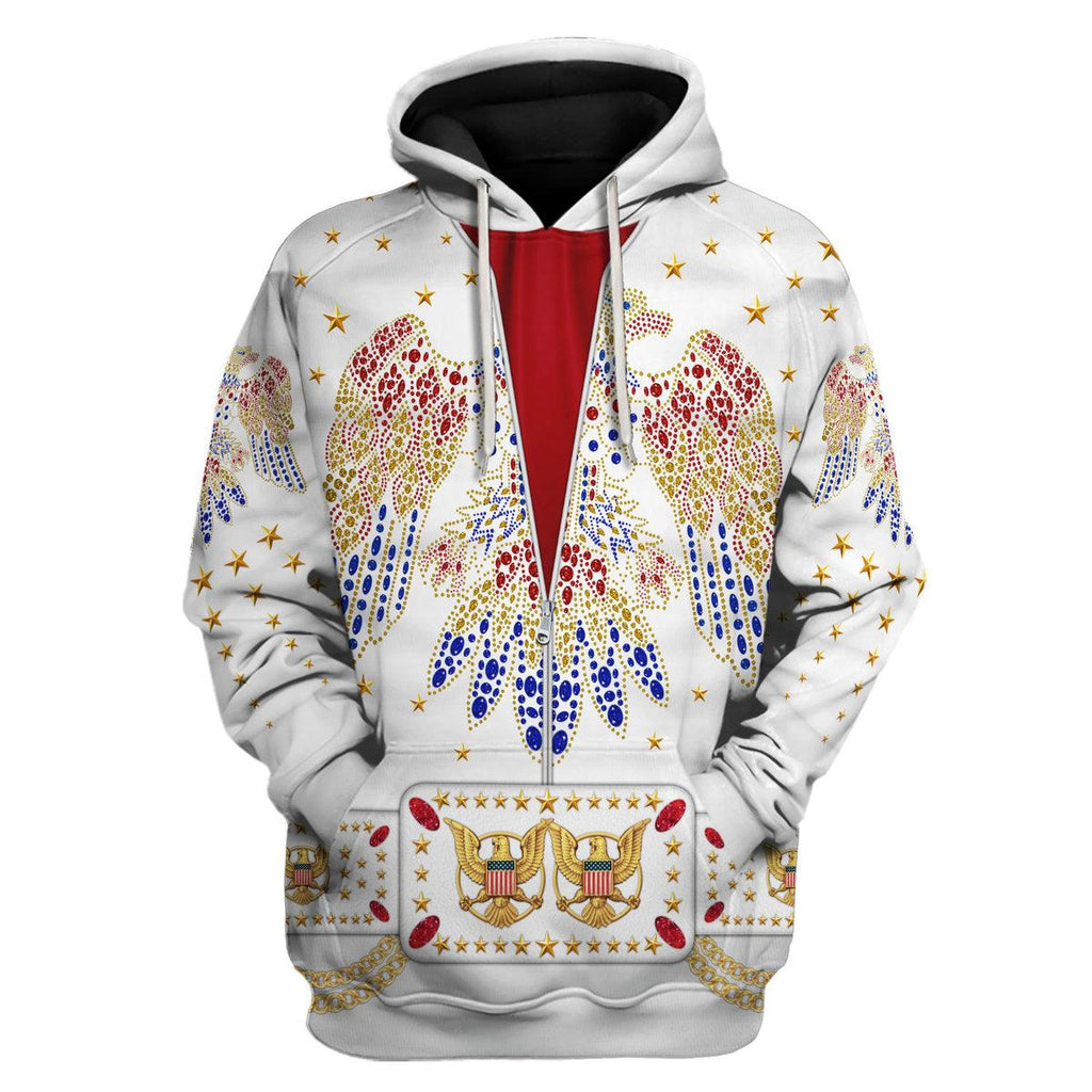 Gearhomie Elvis Aloha Costume from Hawaii Hoodie Sweatshirt T-Shirt Sweatpants - DucG