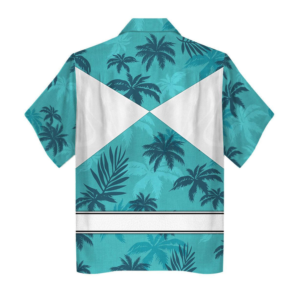 Belt Pink Ranger x Tommy Vercetti Hawaiian Shirt Beach Shorts - Gearhomie.com