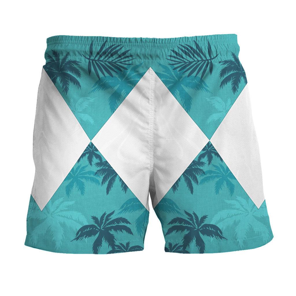Belt Pink Ranger x Tommy Vercetti Hawaiian Shirt Beach Shorts - Gearhomie.com