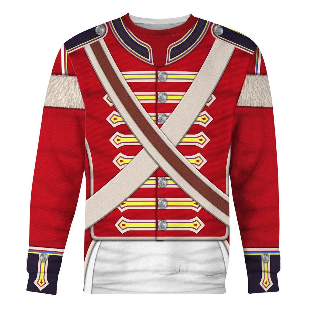 Gearhomie 23rd Foot (Royal Welch Fuzileers ) Private – Grenadier Company (1802-1812) Uniform All Over Print Hoodie Sweatshirt T-Shirt Tracksuit - Gearhomie.com