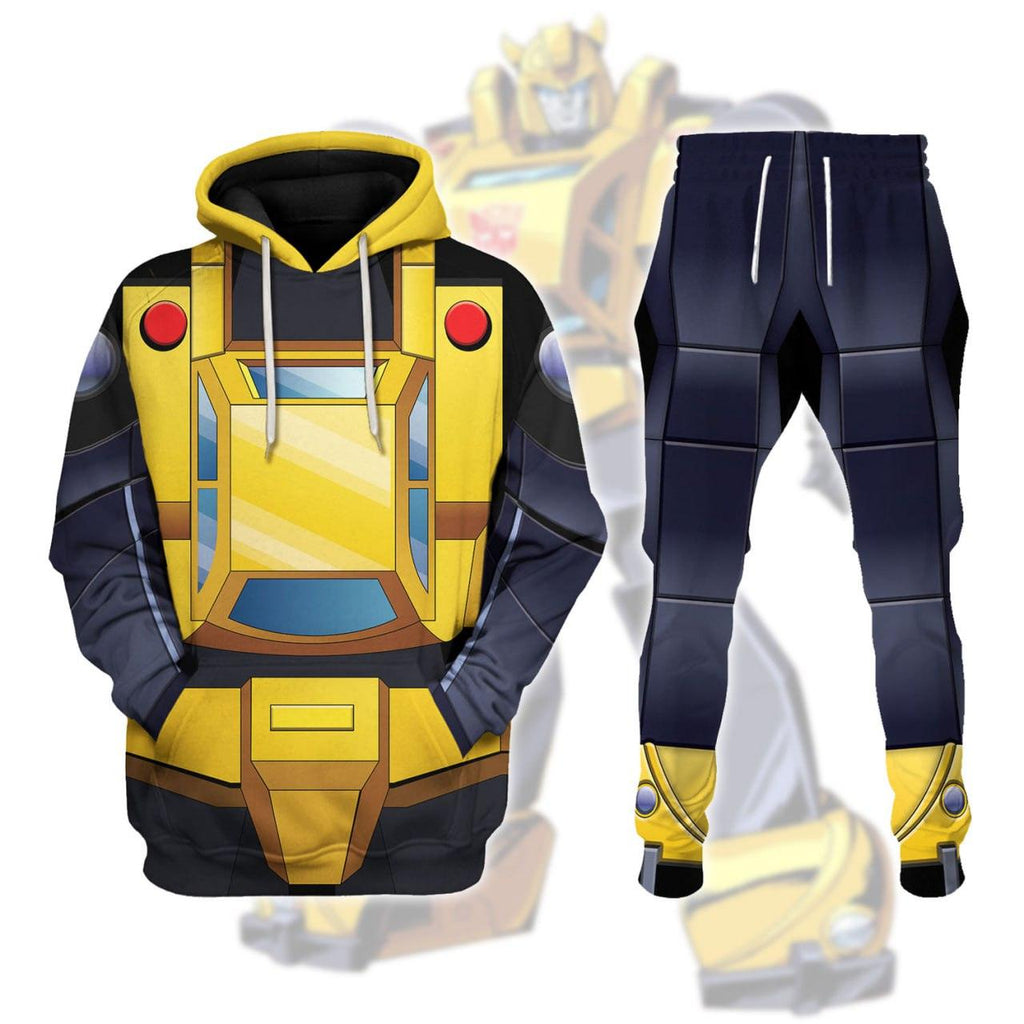 Gearhomie Bumblebee Costume Cosplay Hoodie Tracksuit - DucG