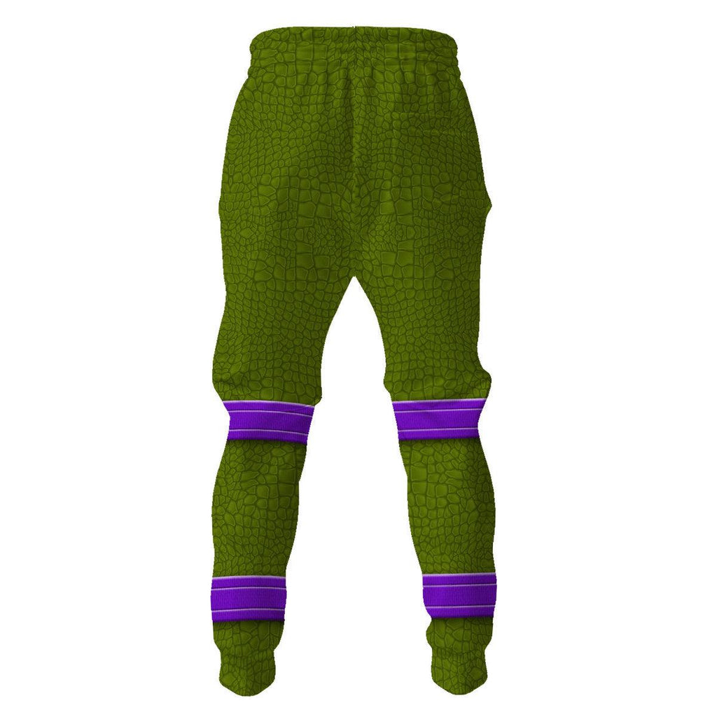 Gearhomie Donatello TMNT Costume Hoodie Sweatshirt T-Shirt Sweatpants - Gearhomie.com