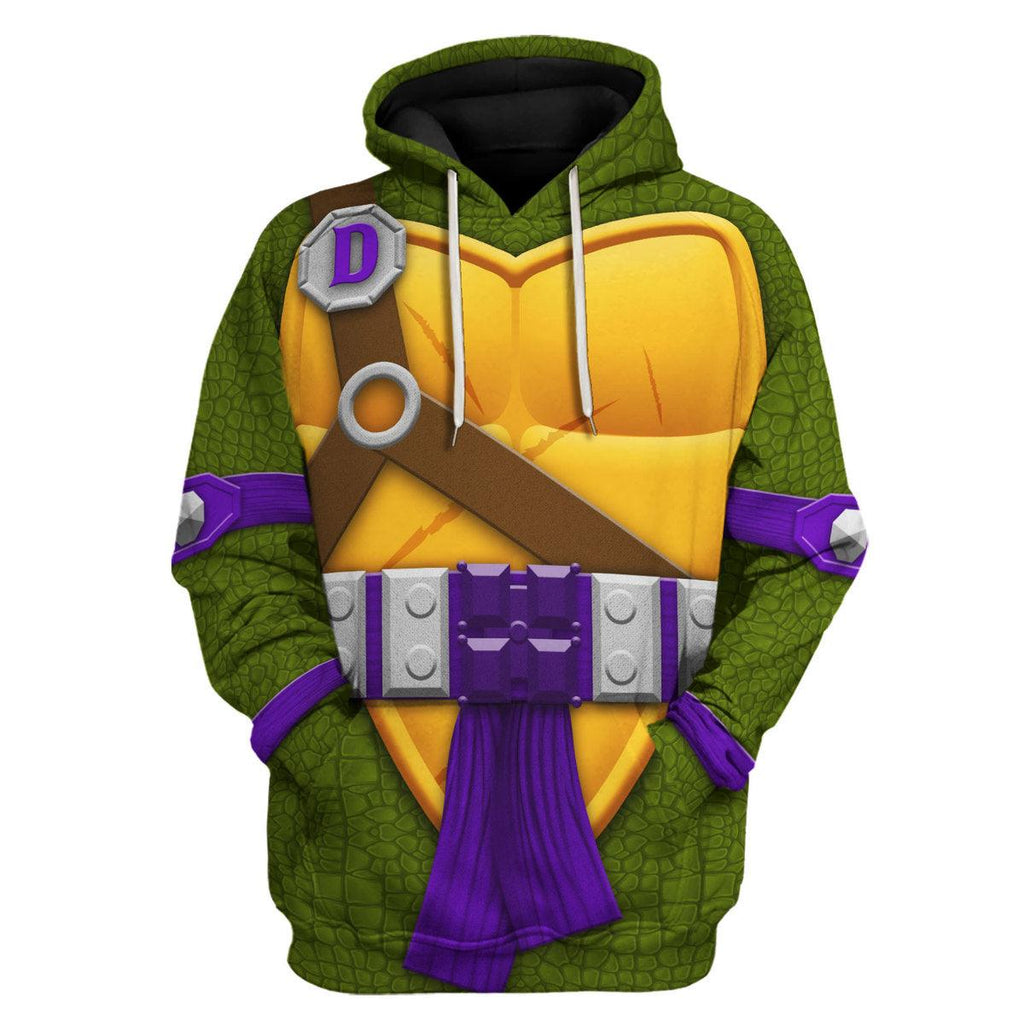 Gearhomie Donatello TMNT Costume Hoodie Sweatshirt T-Shirt Sweatpants - Gearhomie.com