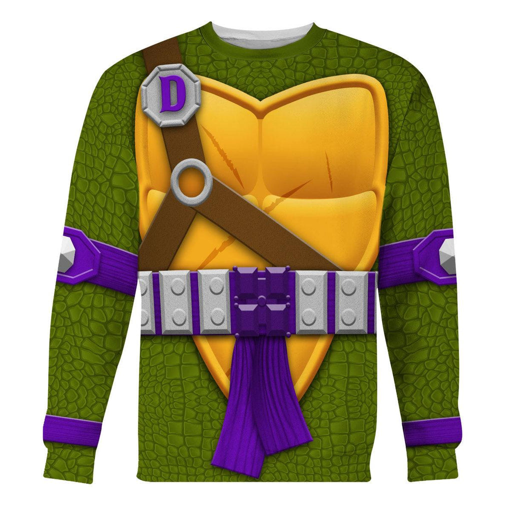 Gearhomie Donatello TMNT Costume Hoodie Sweatshirt T-Shirt Sweatpants - Gearhomie.com