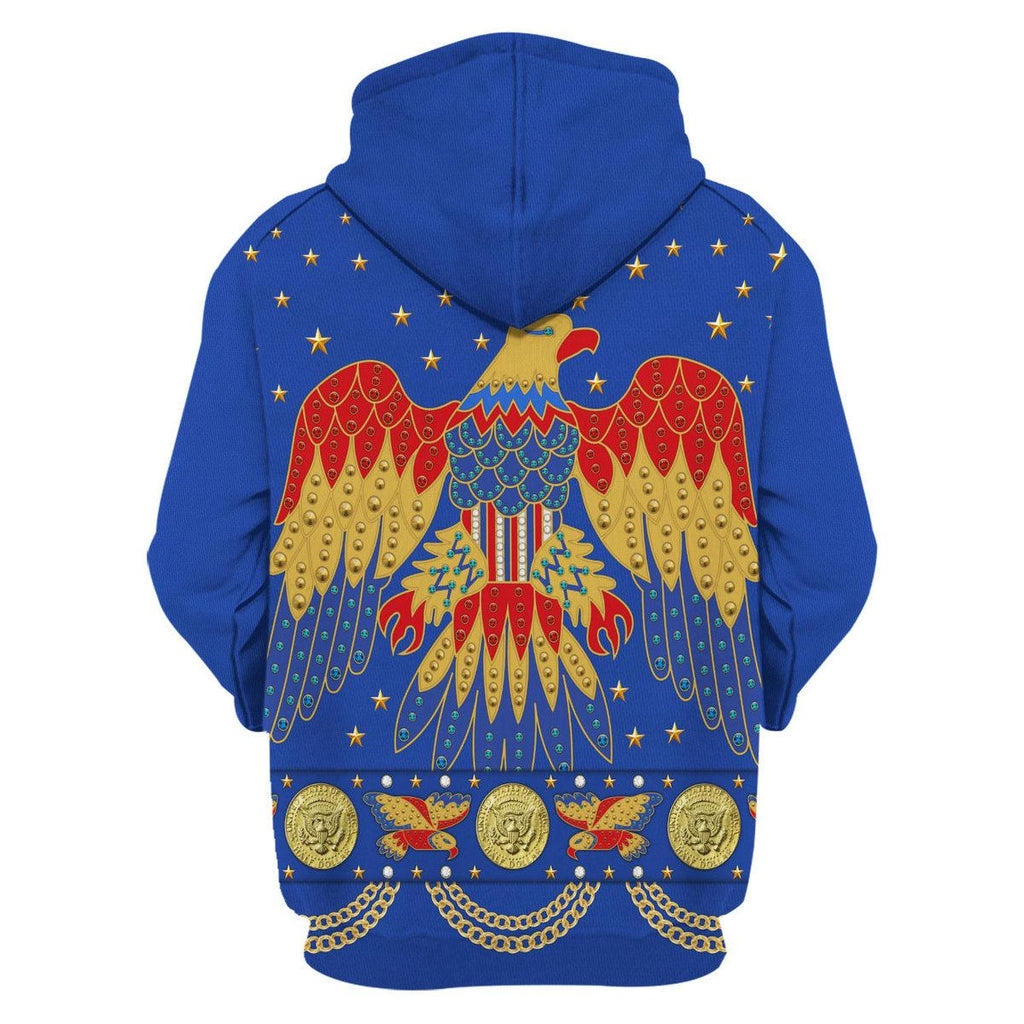 Gearhomie Elvis EAGLE Blue Costume Hoodie Sweatshirt T-Shirt Sweatpants - Gearhomie.com