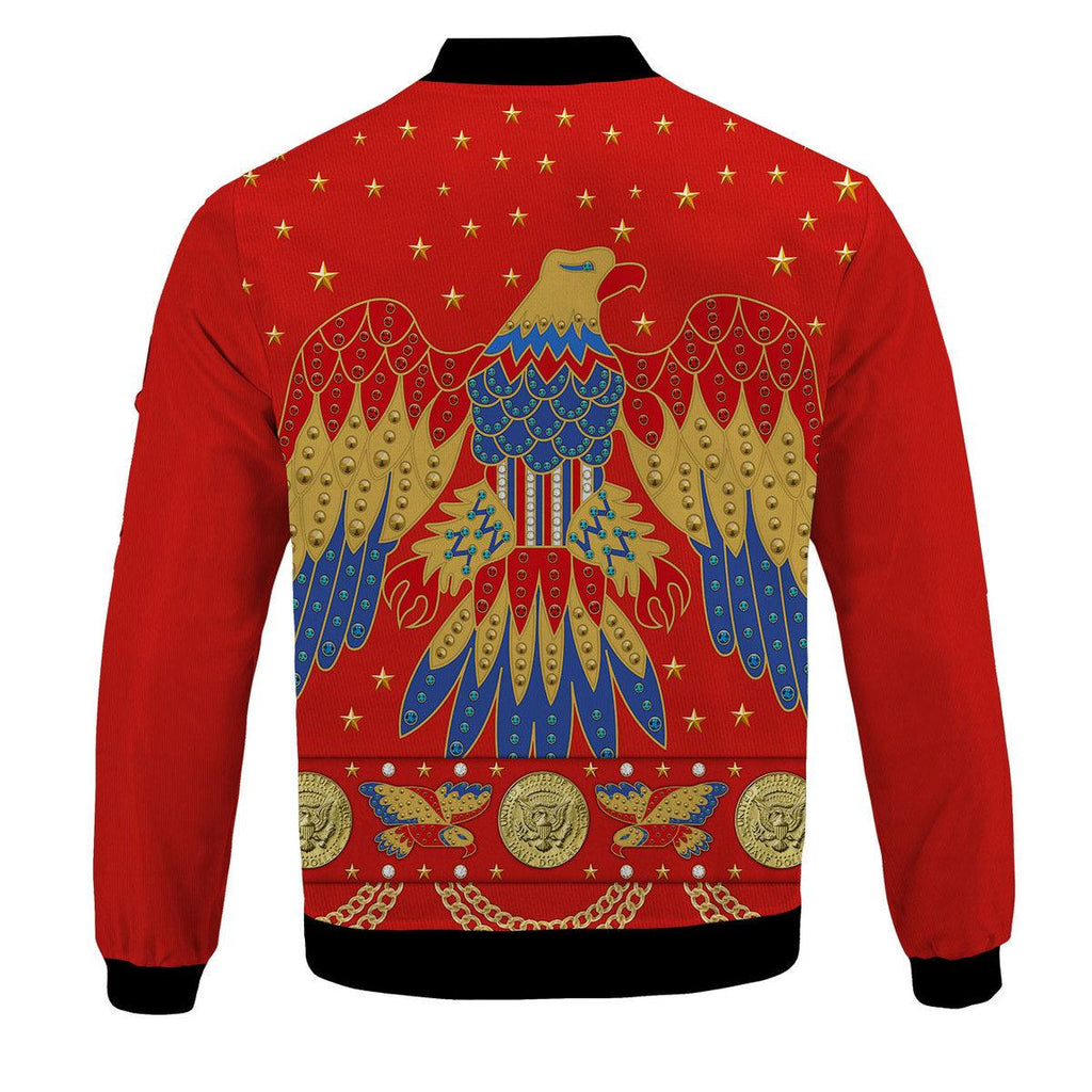 Gearhomie Elvis Eagle Red Bomber Jacket - Gearhomie.com