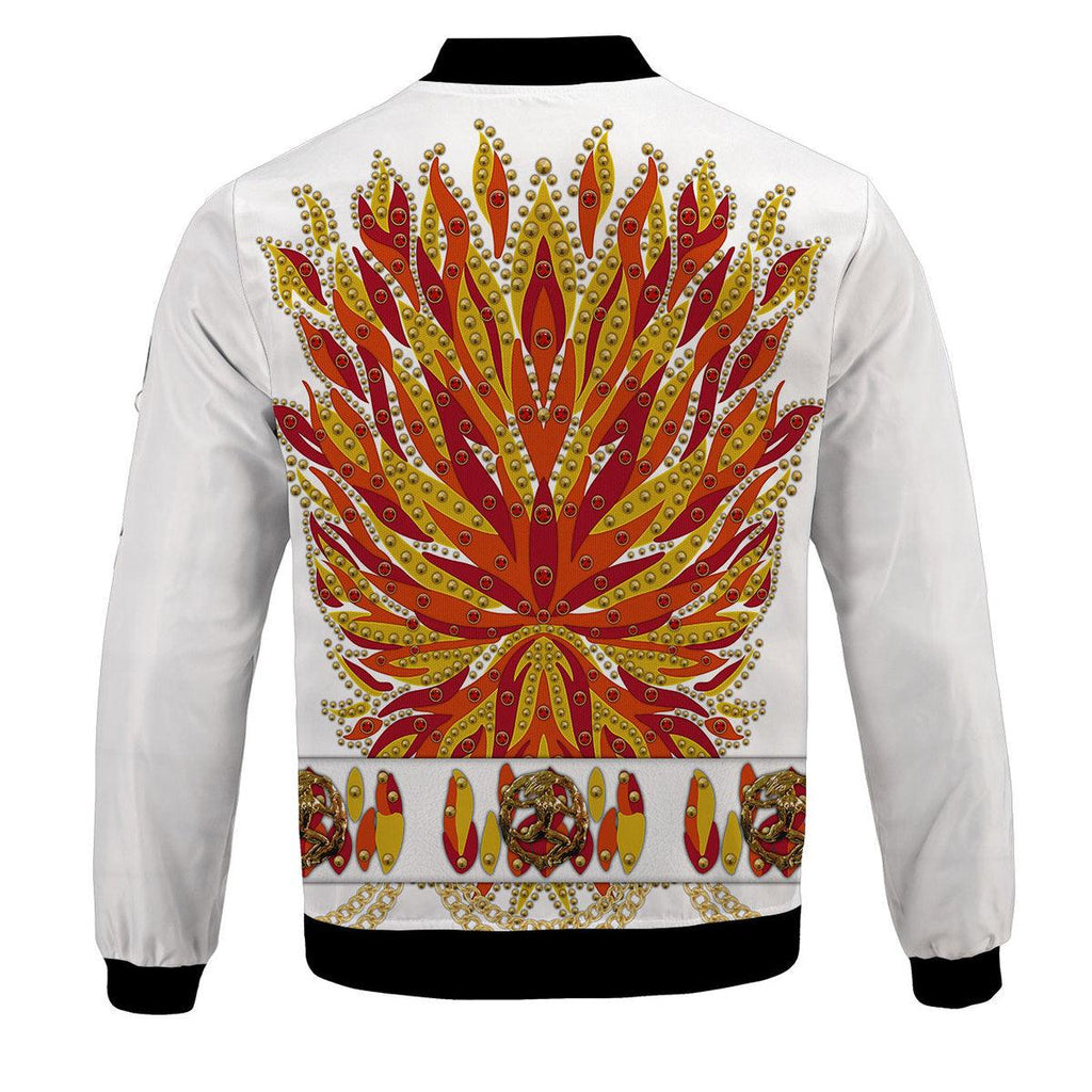 Gearhomie Elvis Flame Bomber Jacket - Gearhomie.com