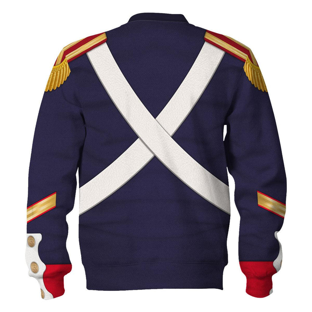 Gearhomie French Grenadier-Imperial Guard Infantry (1806-1815) Uniform All Over Print Hoodie Sweatshirt T-Shirt Tracksuit - DucG