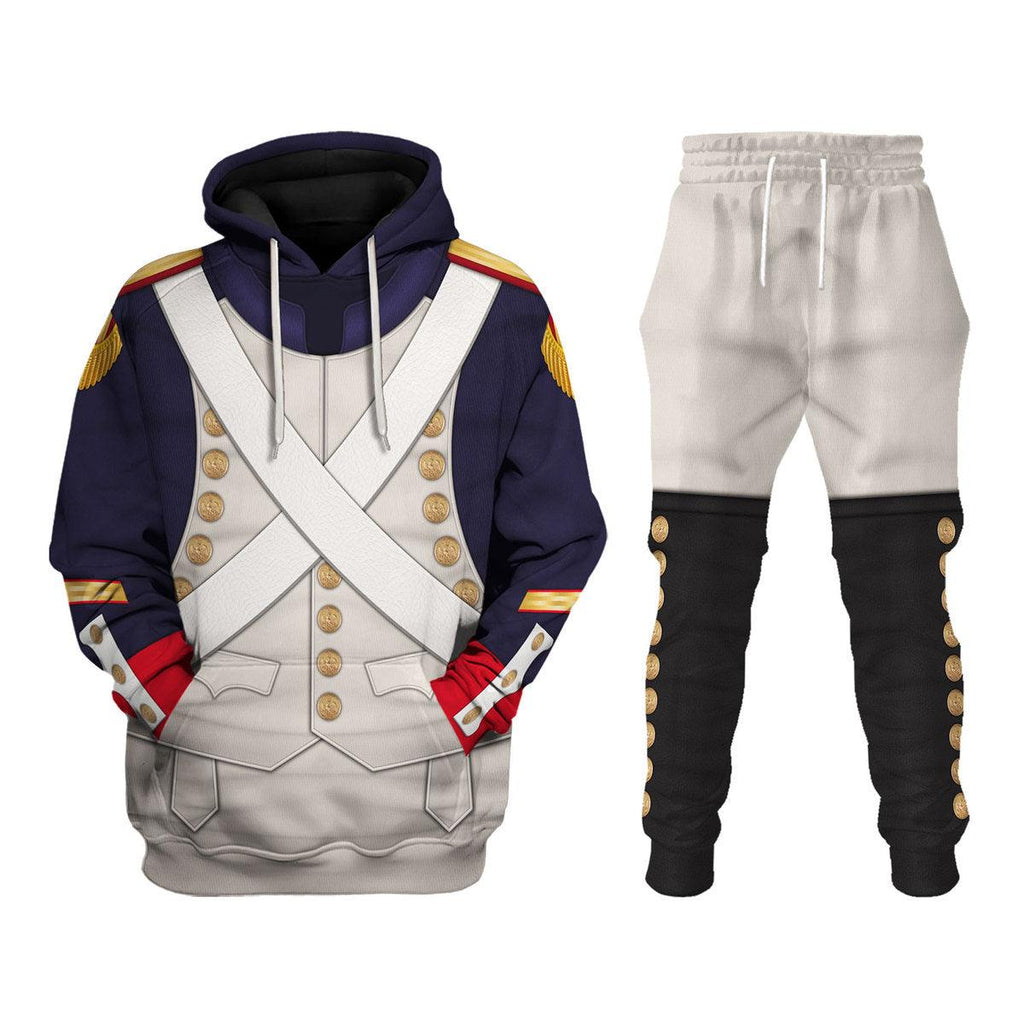 Gearhomie French Grenadier-Imperial Guard Infantry (1806-1815) Uniform All Over Print Hoodie Sweatshirt T-Shirt Tracksuit - DucG