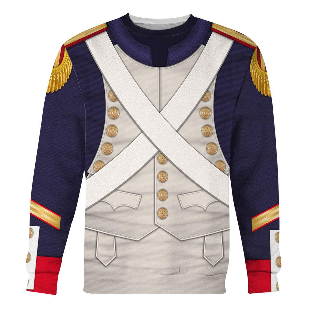 Gearhomie French Grenadier-Imperial Guard Infantry (1806-1815) Uniform All Over Print Hoodie Sweatshirt T-Shirt Tracksuit - DucG