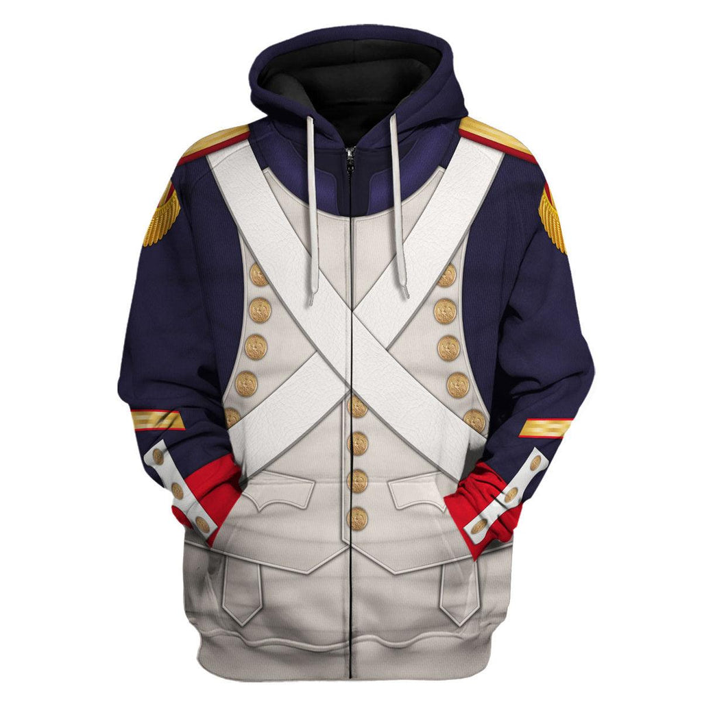 Gearhomie French Grenadier-Imperial Guard Infantry (1806-1815) Uniform All Over Print Hoodie Sweatshirt T-Shirt Tracksuit - DucG