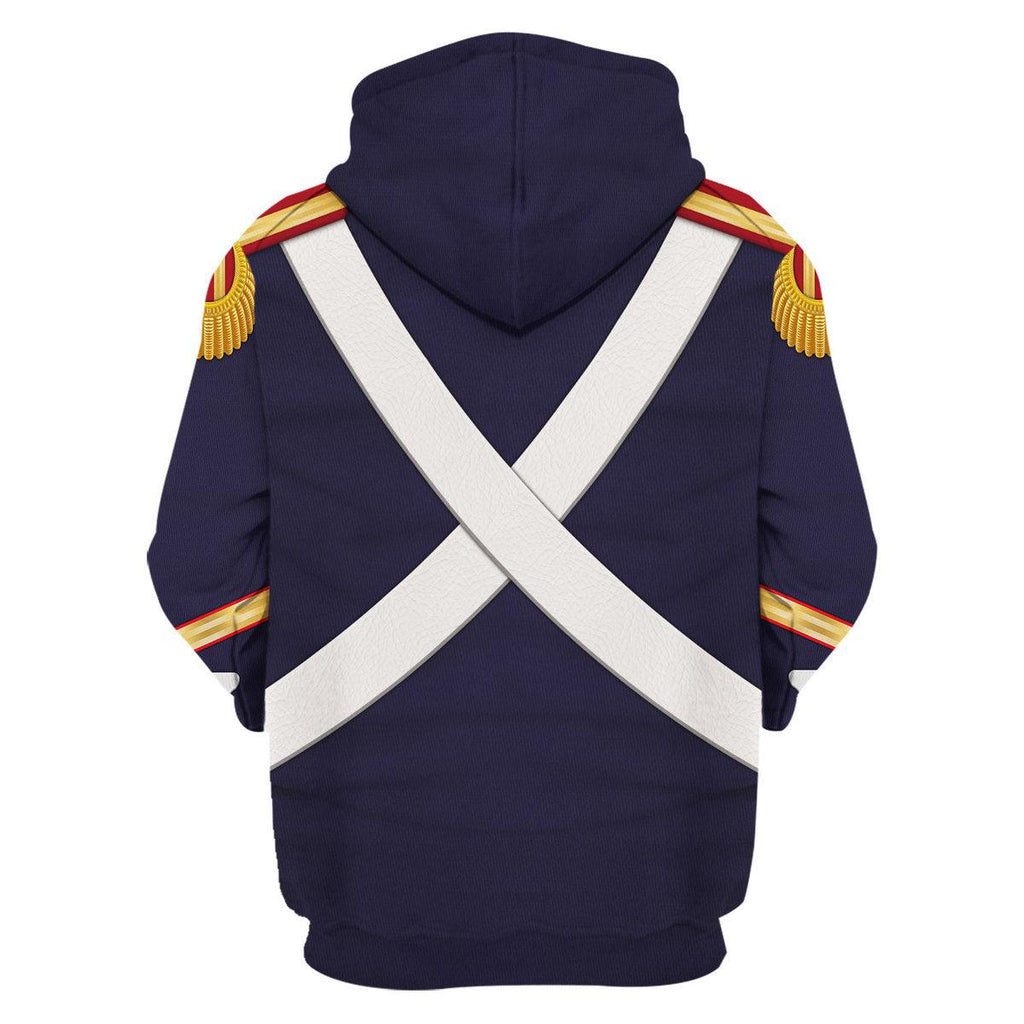 Gearhomie French Grenadier-Imperial Guard Infantry (1806-1815) Uniform All Over Print Hoodie Sweatshirt T-Shirt Tracksuit - DucG