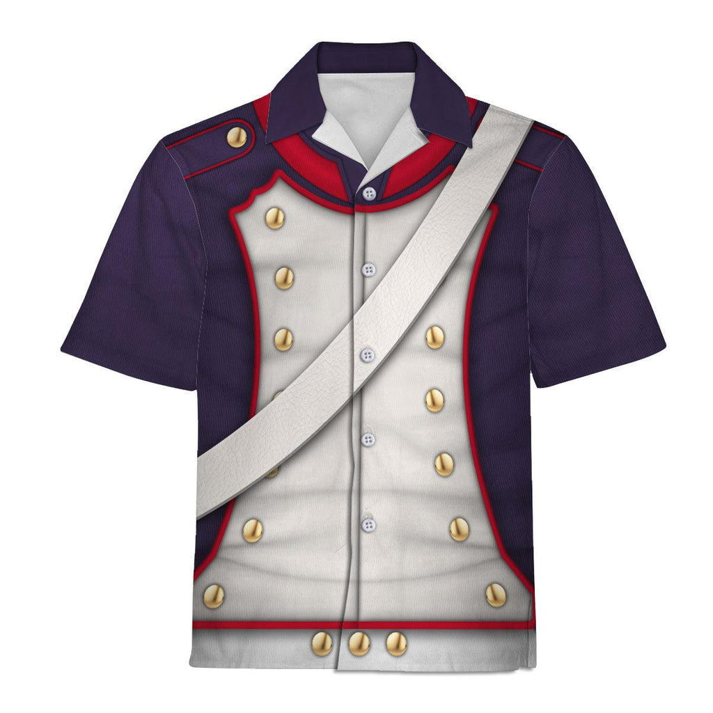 Gearhomie French Line Infantry-Centre Company (1812-1815) Uniform All Over Print Hoodie Sweatshirt T-Shirt Tracksuit - DucG