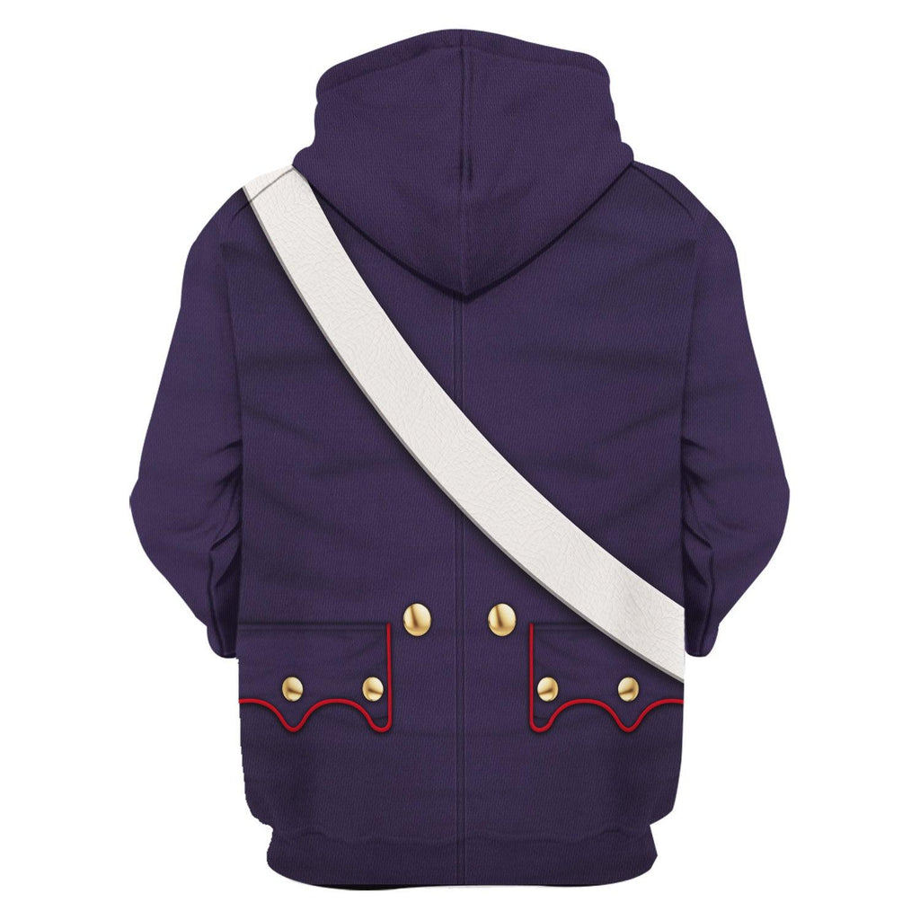 Gearhomie French Line Infantry-Centre Company (1812-1815) Uniform All Over Print Hoodie Sweatshirt T-Shirt Tracksuit - DucG