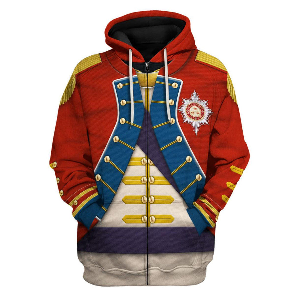 Gearhomie General Washington - The American Revolution Uniform All Over Print Hoodie Sweatshirt T-Shirt Tracksuit - Gearhomie.com