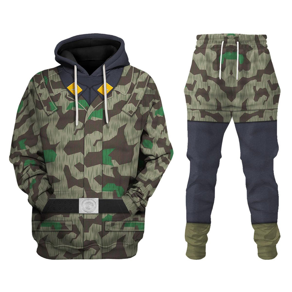 Gearhomie German Parachutist-Splinter Pattern Smock-Basic Uniform Costume Hoodie Sweatshirt T-Shirt Tracksuit - Gearhomie.com
