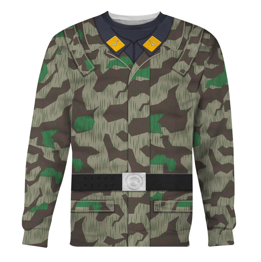 Gearhomie German Parachutist-Splinter Pattern Smock-Basic Uniform Costume Hoodie Sweatshirt T-Shirt Tracksuit - Gearhomie.com