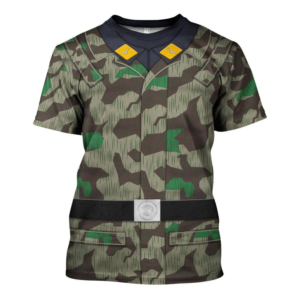 Gearhomie German Parachutist-Splinter Pattern Smock-Basic Uniform Costume Hoodie Sweatshirt T-Shirt Tracksuit - Gearhomie.com