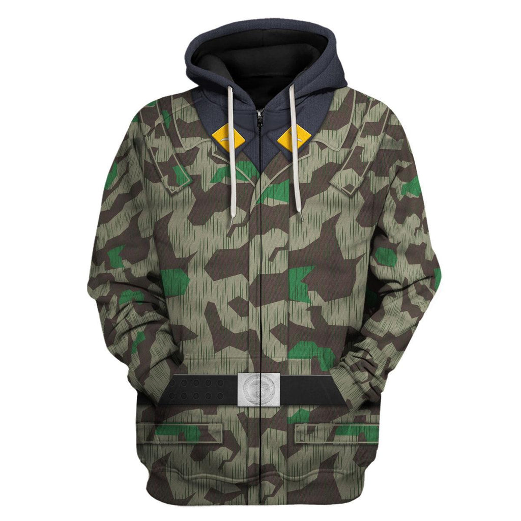 Gearhomie German Parachutist-Splinter Pattern Smock-Basic Uniform Costume Hoodie Sweatshirt T-Shirt Tracksuit - Gearhomie.com