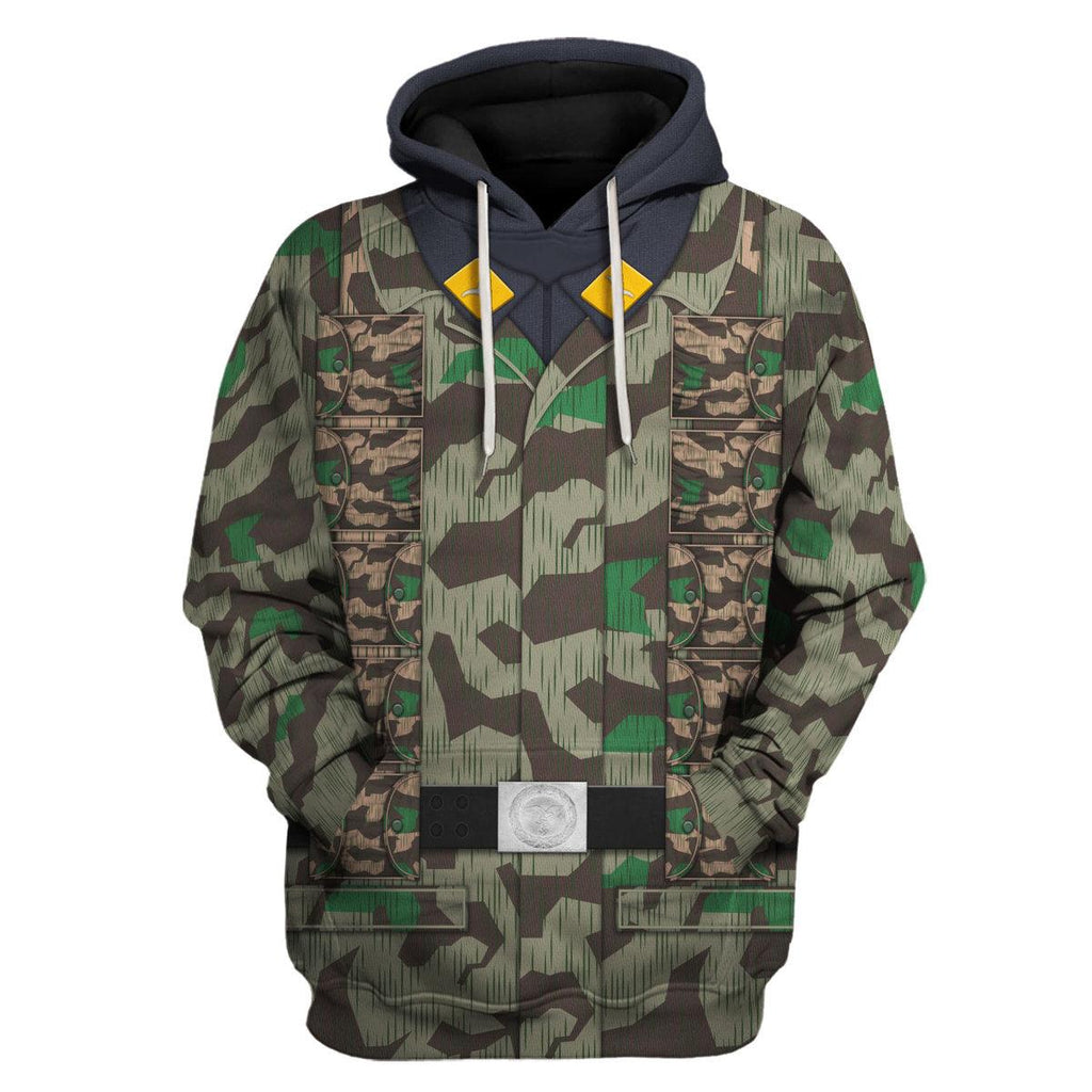 Gearhomie German Parachutist-Splinter Pattern Smock-Combat Uniform Costume Hoodie Sweatshirt T-Shirt Tracksuit - Gearhomie.com