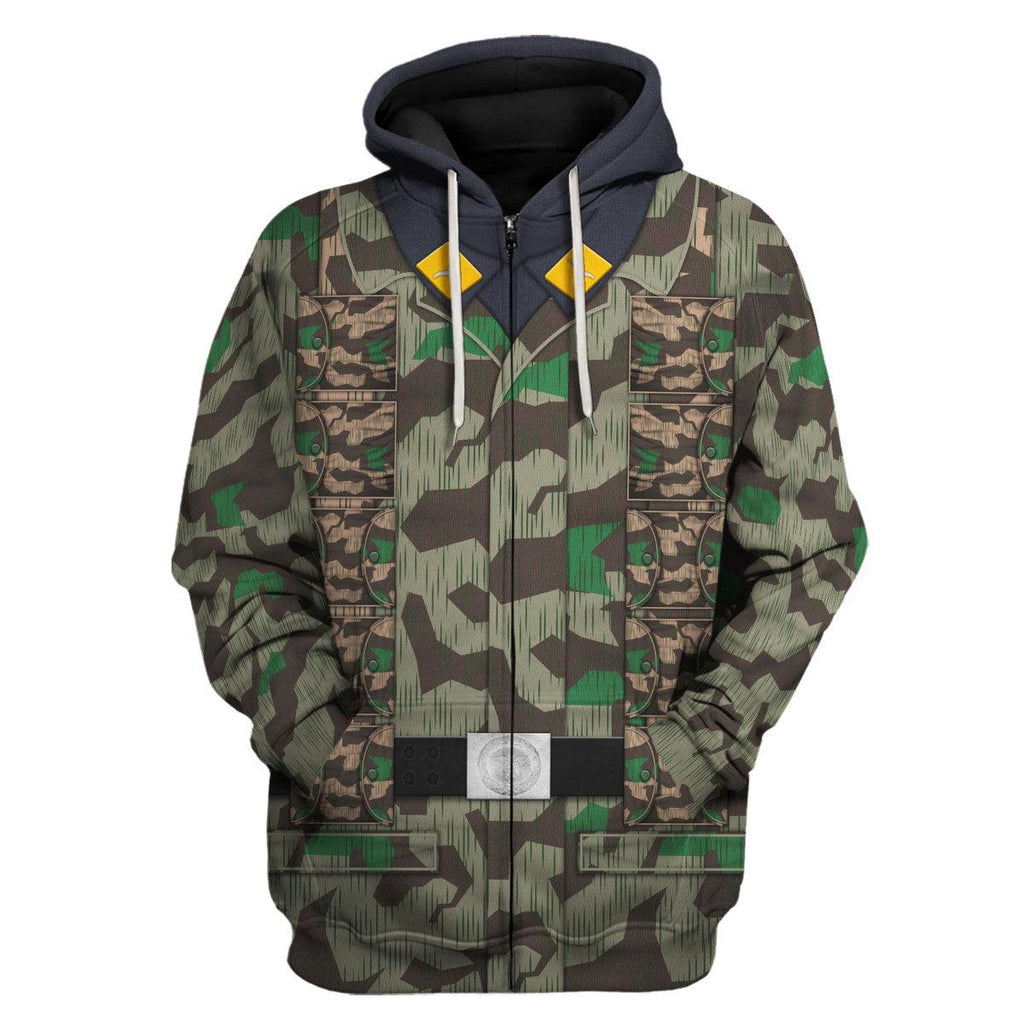 Gearhomie German Parachutist-Splinter Pattern Smock-Combat Uniform Costume Hoodie Sweatshirt T-Shirt Tracksuit - Gearhomie.com