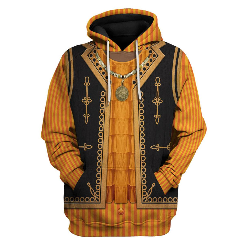 Gearhomie Guitar Burning Outfit Jimi Hendrix Costume Hoodie Sweatshirt T-Shirt Tracksuit - Gearhomie.com