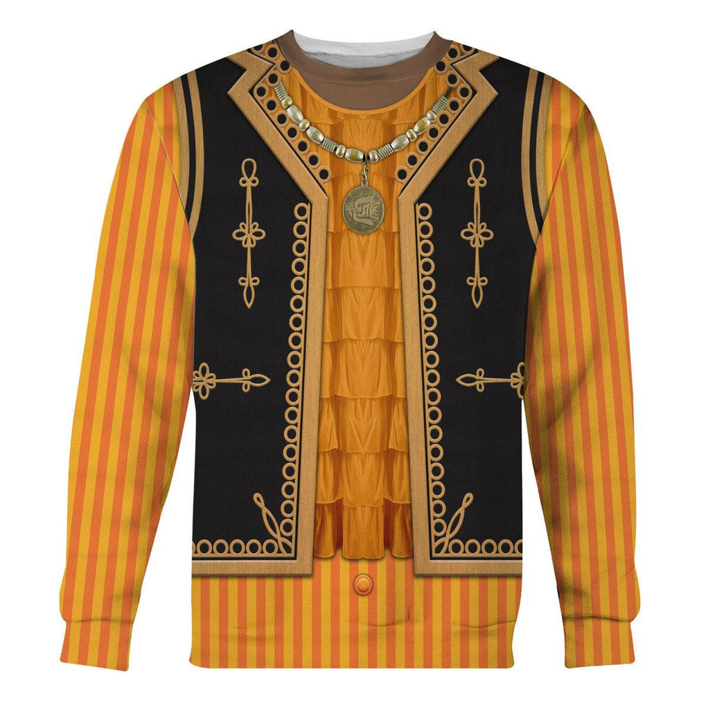 Gearhomie Guitar Burning Outfit Jimi Hendrix Costume Hoodie Sweatshirt T-Shirt Tracksuit - Gearhomie.com