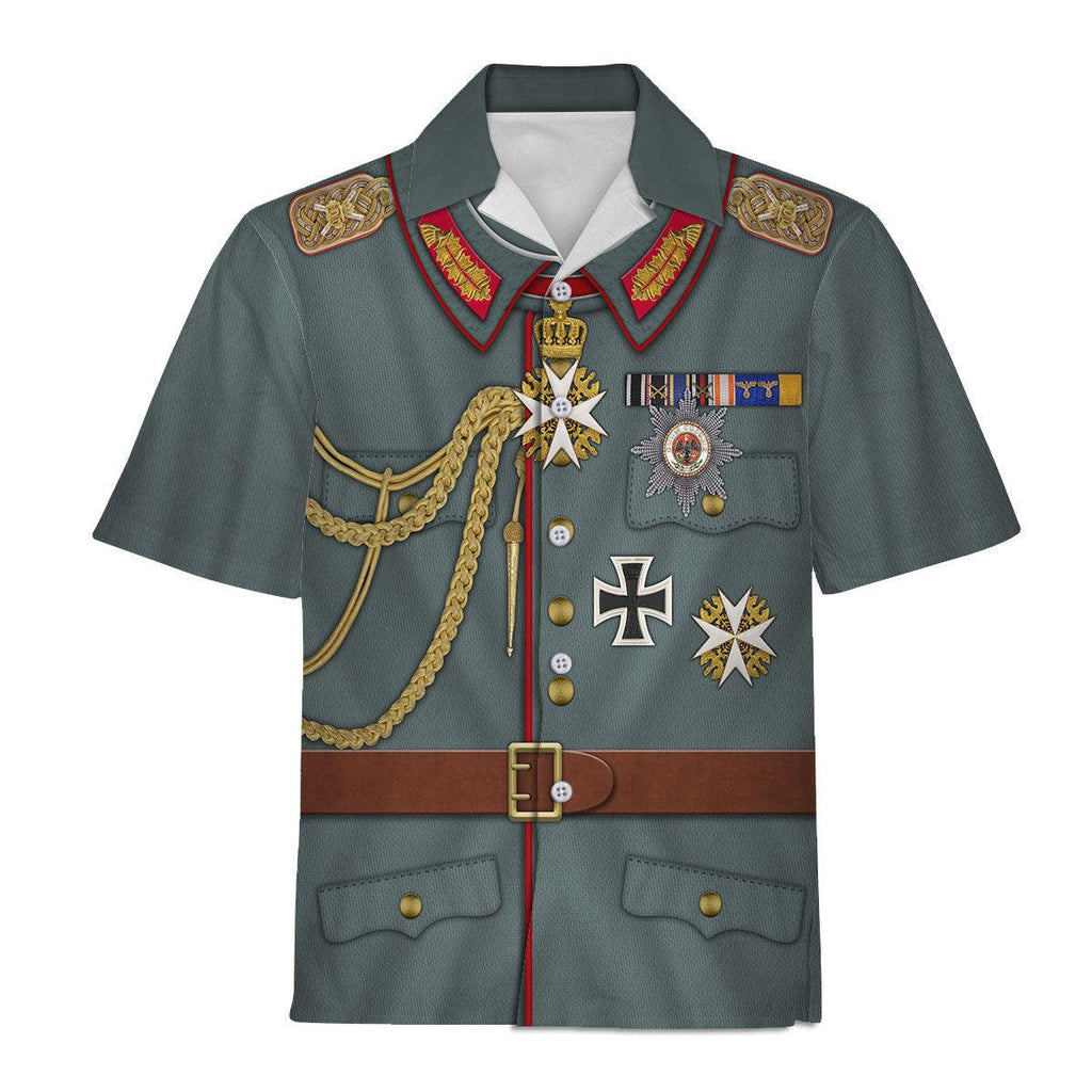 Gearhomie Kaiser Wilhelm II Uniform German Emperor Costume Hoodie Sweatshirt T-Shirt Tracksuit - Gearhomie.com