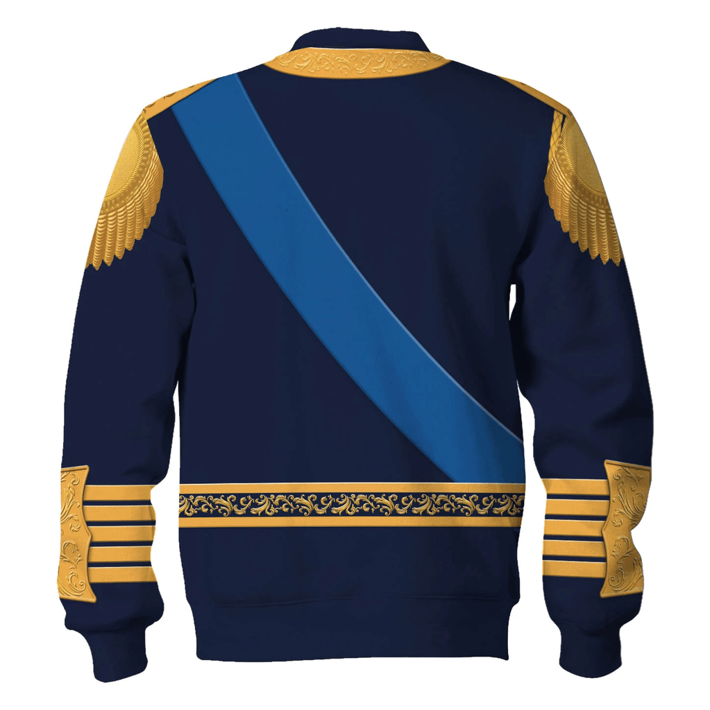 Gearhomie King George VI King of United Kingdom Costume Hoodie Sweatshirt T-Shirt Tracksuit - Gearhomie.com