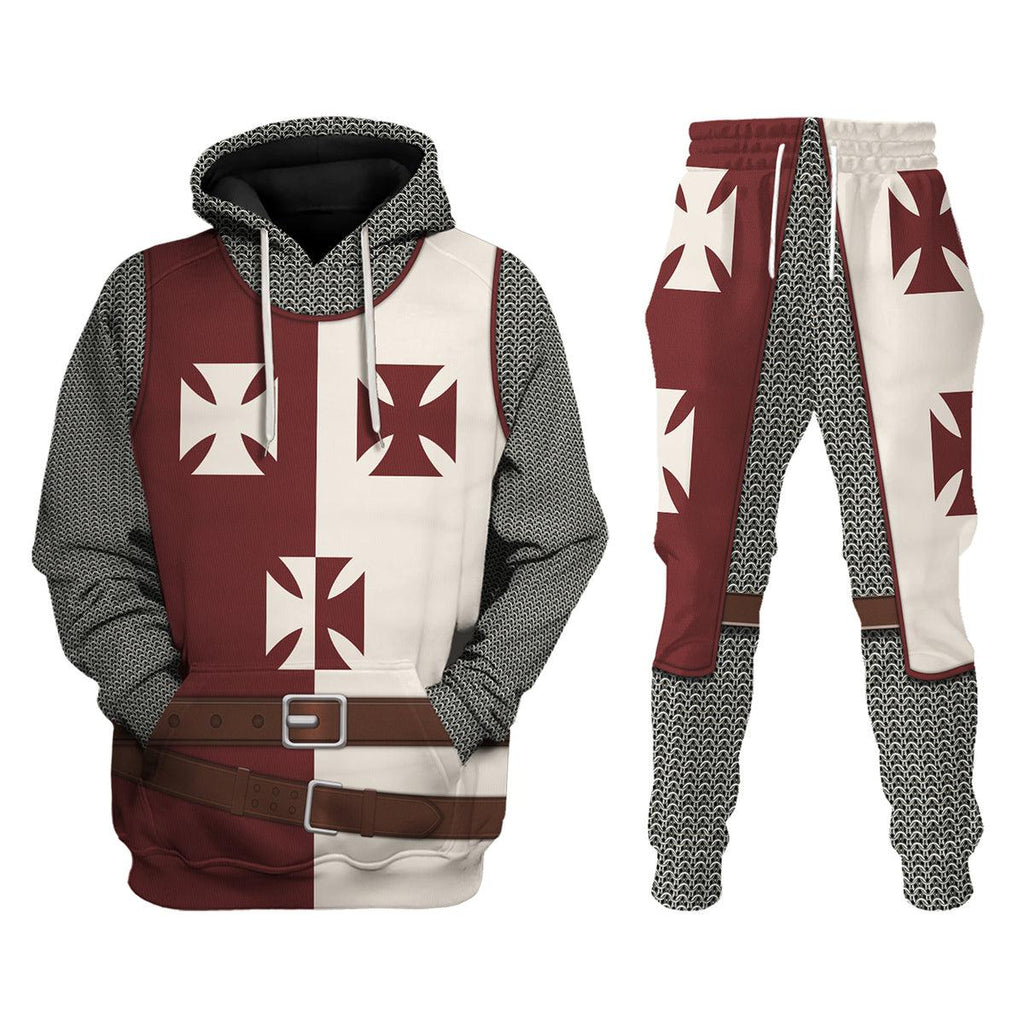 Gearhomie Knight Kingdom of Heaven Costume Hoodie Sweatshirt T-Shirt Tracksuit - Gearhomie.com
