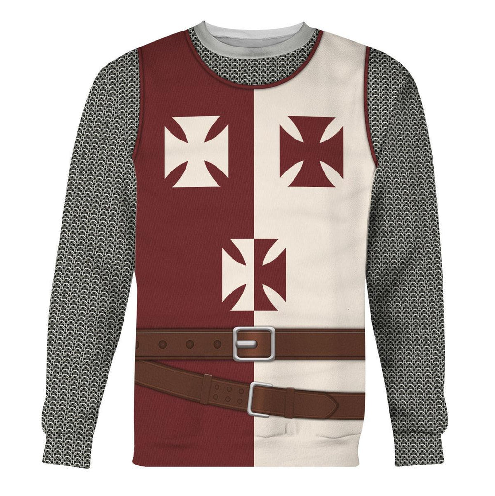 Gearhomie Knight Kingdom of Heaven Costume Hoodie Sweatshirt T-Shirt Tracksuit - Gearhomie.com