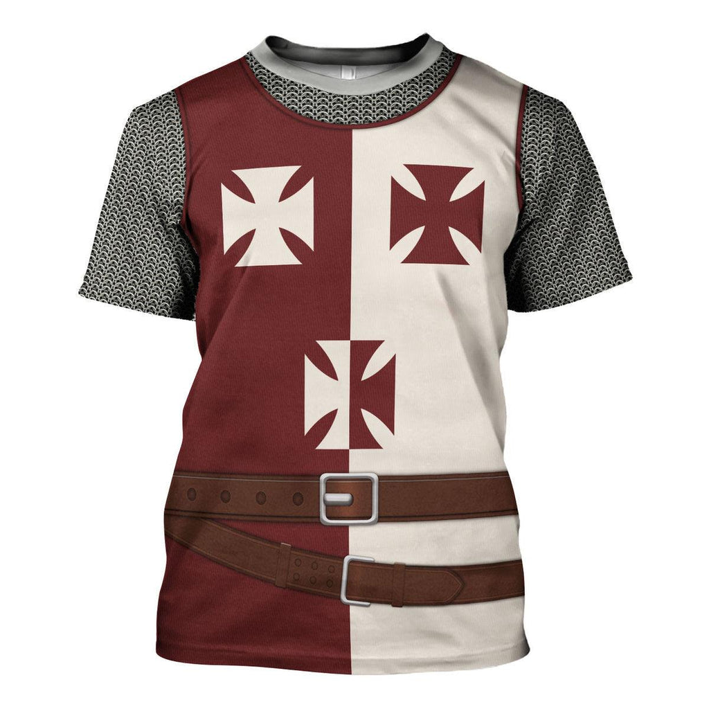 Gearhomie Knight Kingdom of Heaven Costume Hoodie Sweatshirt T-Shirt Tracksuit - Gearhomie.com