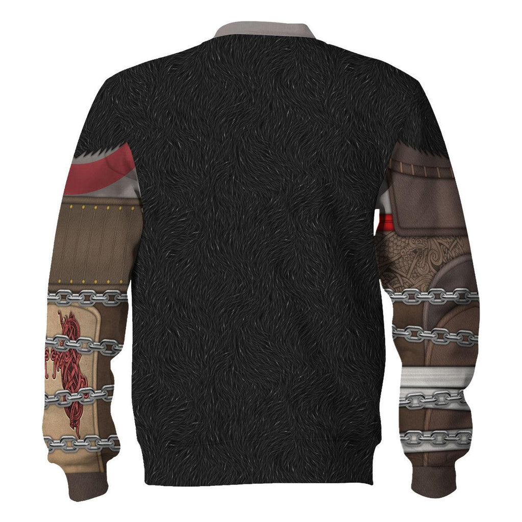 Gearhomie Kratos Costume Hoodie Sweatshirt T-Shirt Sweatpants - Gearhomie.com
