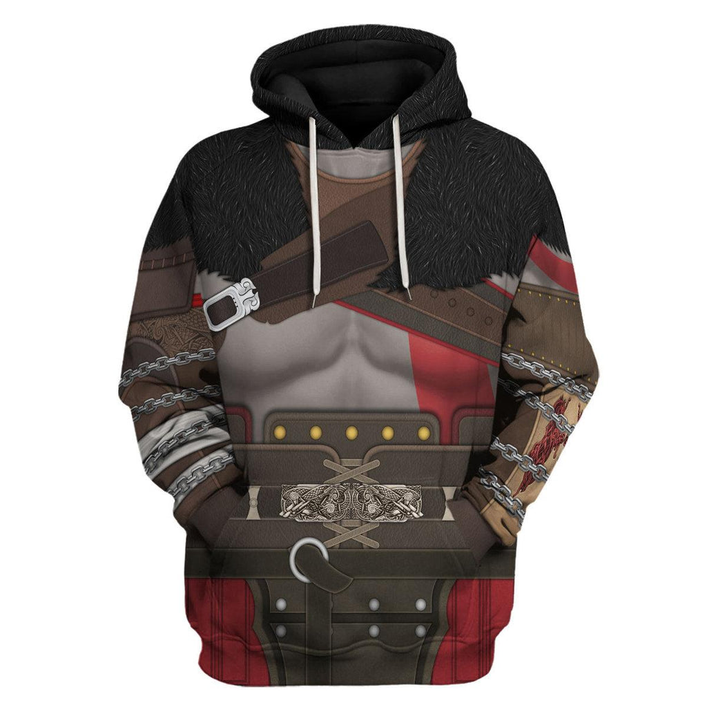 Gearhomie Kratos Costume Hoodie Sweatshirt T-Shirt Sweatpants - Gearhomie.com