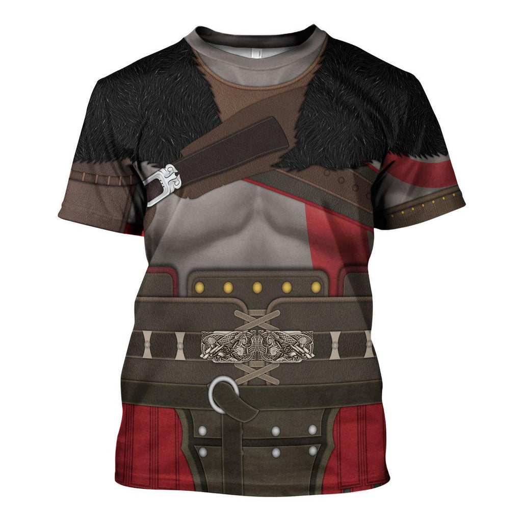 Gearhomie Kratos Costume Hoodie Sweatshirt T-Shirt Sweatpants - Gearhomie.com