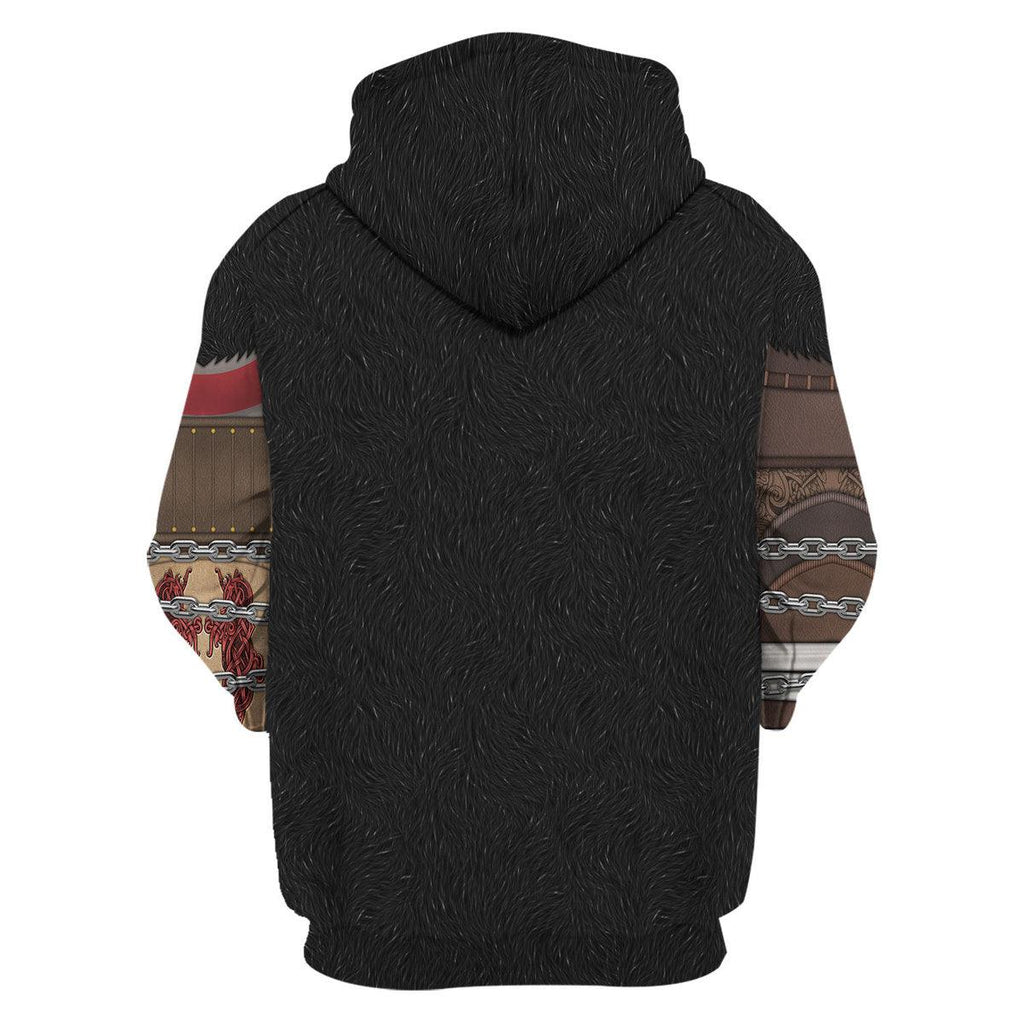 Gearhomie Kratos Costume Hoodie Sweatshirt T-Shirt Sweatpants - Gearhomie.com