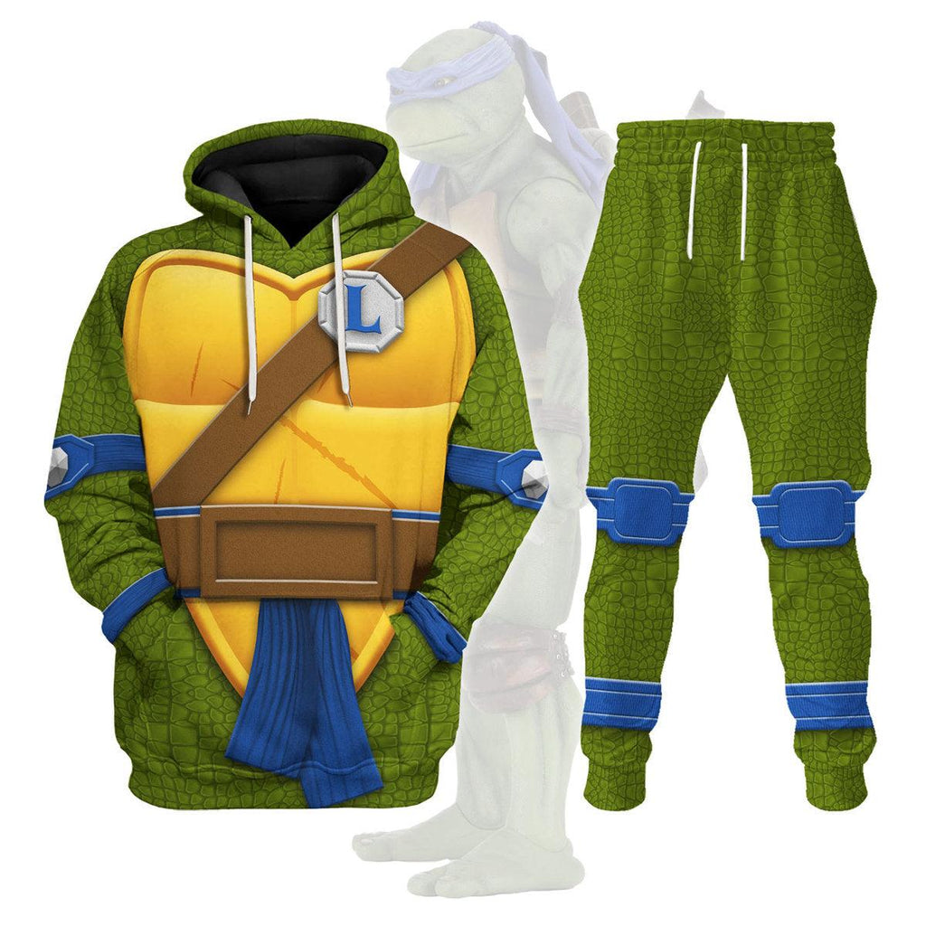 Gearhomie Leonardo TMNT Costume Hoodie Sweatshirt T-Shirt Sweatpants - Gearhomie.com