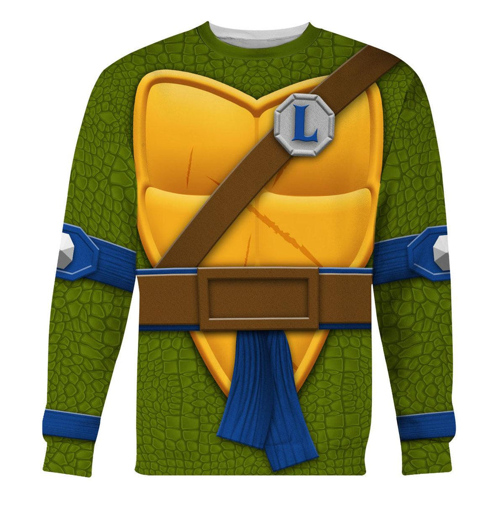 Gearhomie Leonardo TMNT Costume Hoodie Sweatshirt T-Shirt Sweatpants - Gearhomie.com