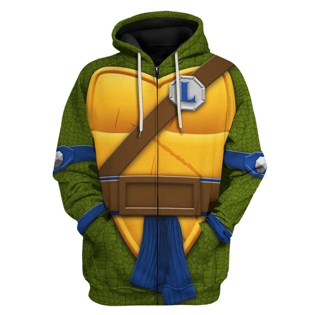 Gearhomie Leonardo TMNT Costume Hoodie Sweatshirt T-Shirt Sweatpants - Gearhomie.com