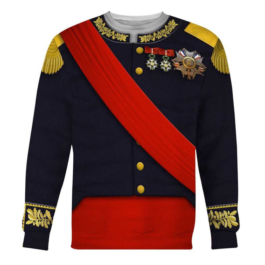 Gearhomie Louis Philippe I of France Uniform All Over Print Hoodie Sweatshirt T-Shirt Tracksuit - Gearhomie.com