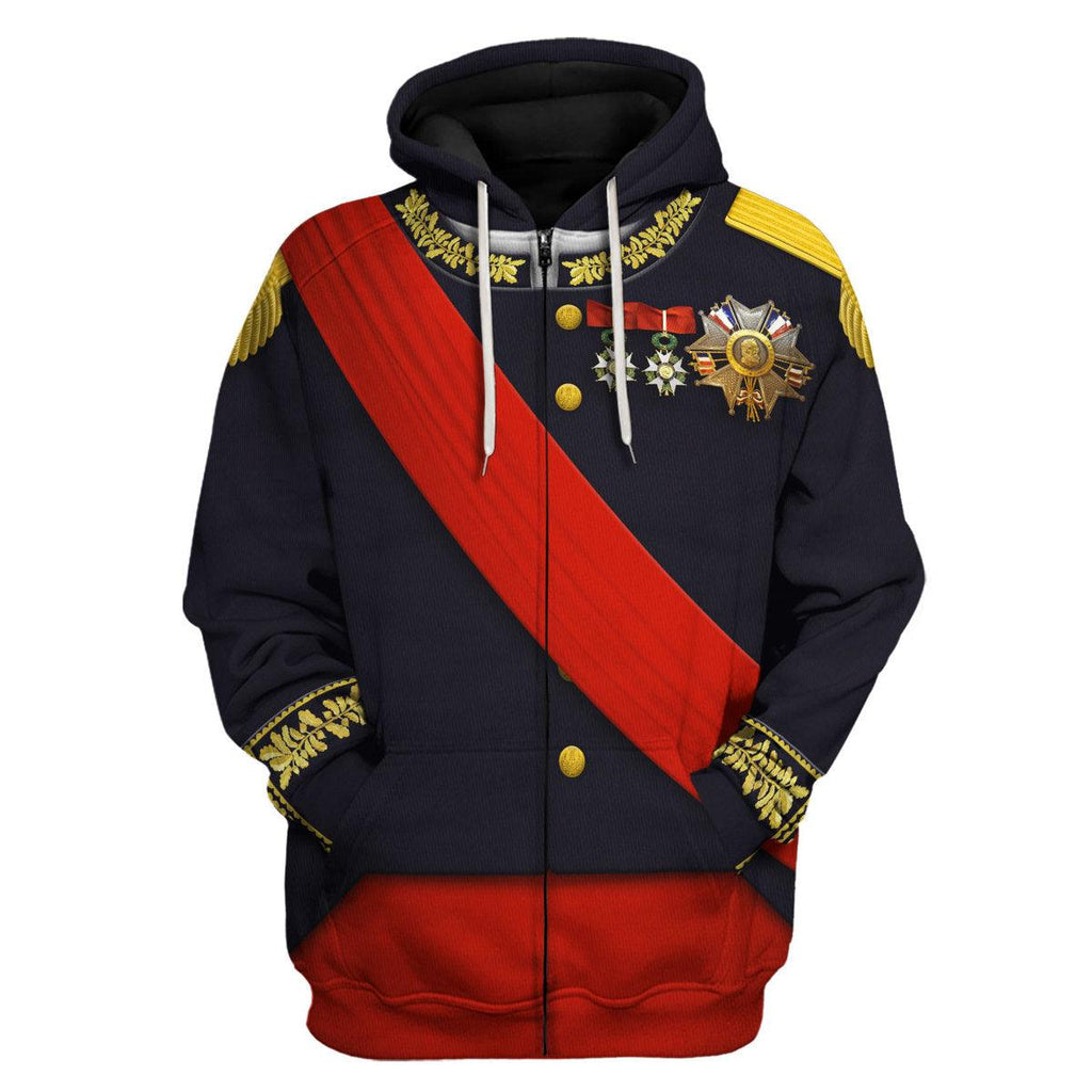 Gearhomie Louis Philippe I of France Uniform All Over Print Hoodie Sweatshirt T-Shirt Tracksuit - Gearhomie.com