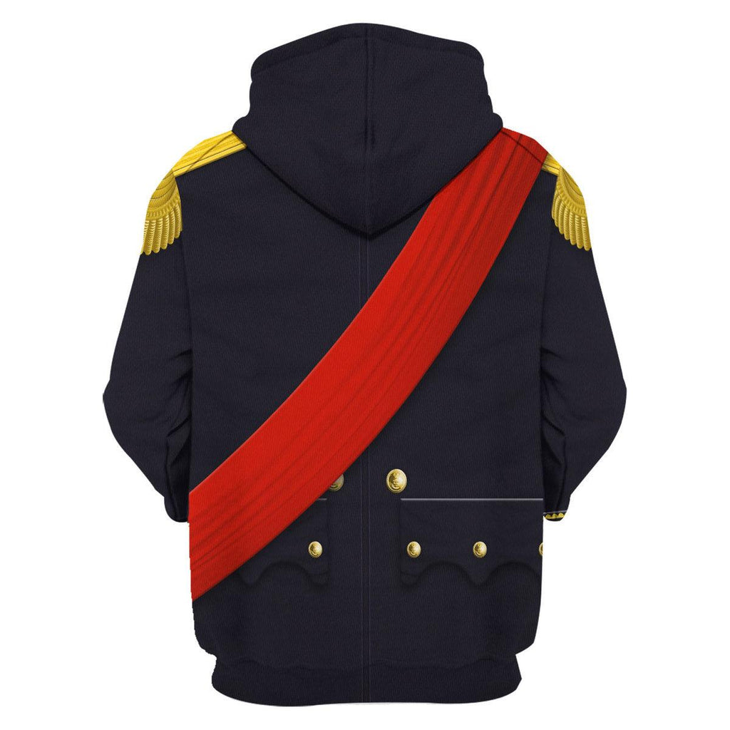 Gearhomie Louis Philippe I of France Uniform All Over Print Hoodie Sweatshirt T-Shirt Tracksuit - Gearhomie.com